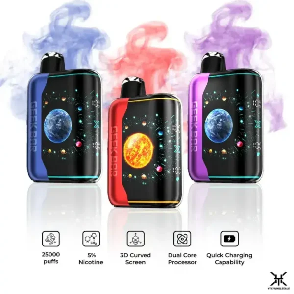 【滿5送1】GEEK BAR Pulse X 拋棄式電子煙 長效續航設計 25000口大容量 外出攜帶方便 日常使用推薦 台灣現貨