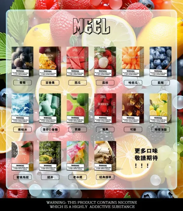 MEEL 一代通用煙彈 電子煙替換煙彈 相容一代主機使用設計 日常換彈補充 口感搭配推薦 台灣現貨