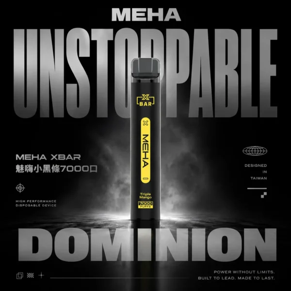 ChatGPT-Image-2026年6月18日-上午02_14_02.webp MEHA XBAR 魅嗨小黑條7000口拋棄式電子煙 長效容量設計 個性條形外觀 日常攜帶使用推薦 台灣現貨