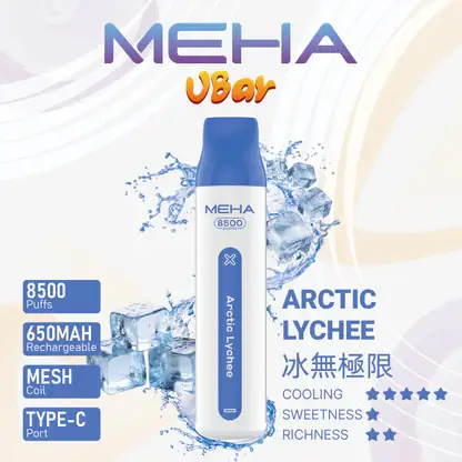 MEHA-8500口-VBar小白條-6.webp MEHA VBar 魅嗨小白條8500口拋棄式電子煙 長效容量設計 輕巧條形外觀 日常攜帶使用推薦 台灣現貨