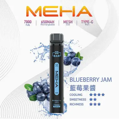 MEHA-XBAR-拋棄式-7000口小黑條-15.webp MEHA XBAR 魅嗨小黑條7000口拋棄式電子煙 長效容量設計 個性條形外觀 日常攜帶使用推薦 台灣現貨