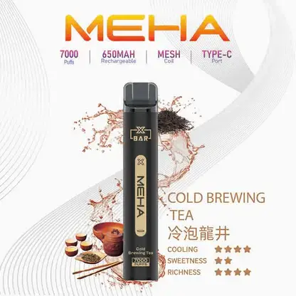 MEHA-XBAR-拋棄式-7000口小黑條-4.webp MEHA XBAR 魅嗨小黑條7000口拋棄式電子煙 長效容量設計 個性條形外觀 日常攜帶使用推薦 台灣現貨
