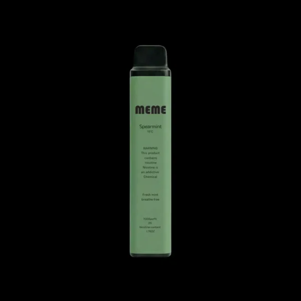 MEME-spearmint.webp MEME 拋棄式電子煙 7000口長效容量設計 便攜輕巧機身 外出使用方便 日常口感體驗推薦 台灣現貨