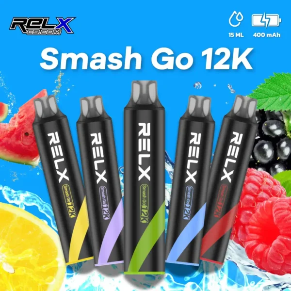 Relx-Smash-Go-12K-v3-1.webp RELX Smash Go 拋棄式電子煙 12000口長效容量設計 便攜輕巧機身 穩定霧化體驗 外出使用推薦 台灣現貨