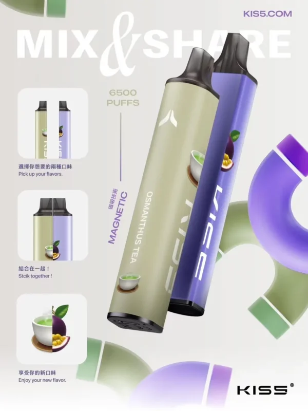 c4e4321bbdf1c65a8936386aaa68ffdd.webp KIS5 鎧斯6500口拋棄式電子煙 長效容量設計 一次性電子煙方便使用 日常攜帶推薦 台灣現貨