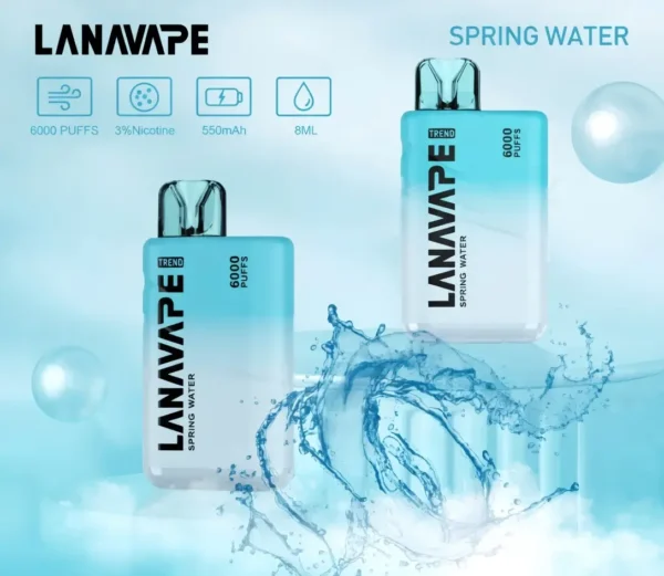 LANA 6000口拋棄式電子煙 長效容量設計 輕巧便攜外出使用 方便即用日常口感體驗推薦 台灣現貨