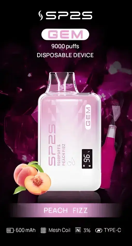 SP2S 思博瑞 GEM 9000口拋棄式電子煙 長效容量設計 一次性電子煙方便使用 日常攜帶推薦 台灣現貨