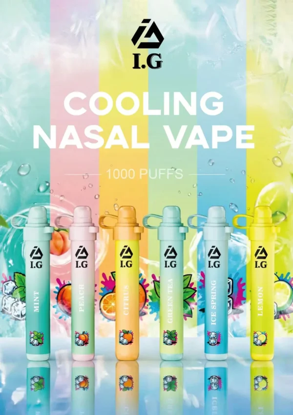 1-5 I.G 夏威夷1000口 鼻通 鼻吸薄荷棒 便攜輕巧機身 涼感提神 外出使用推薦 台灣現貨