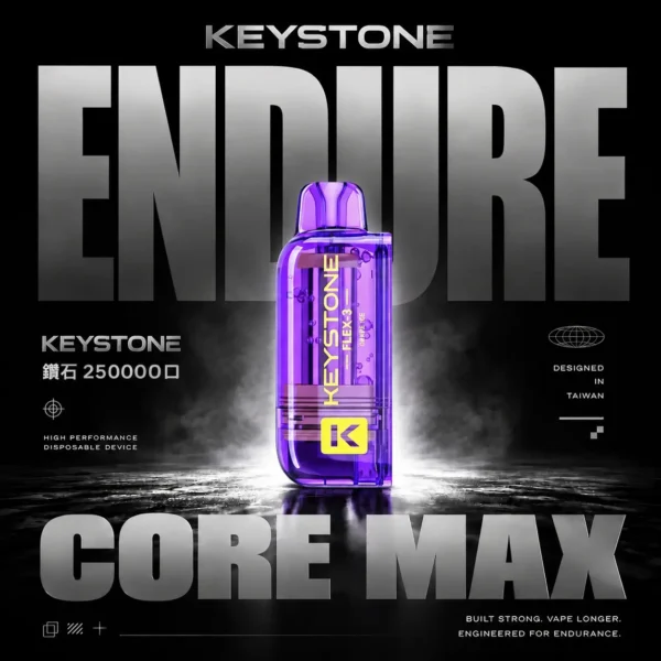 【買一盒煙彈送主機】KEYSTONE FLEX-3 鑰石 25000口拋棄式電子煙 便攜輕巧機身  外出使用推薦 台灣現貨