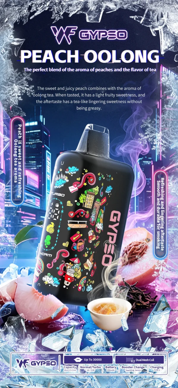 GYPSO滿天星30000口抛棄式電子煙-10 GYPSO 滿天星 30000口拋棄式電子煙 便攜輕巧機身 雙模式雙功率 外出使用推薦 台灣現貨