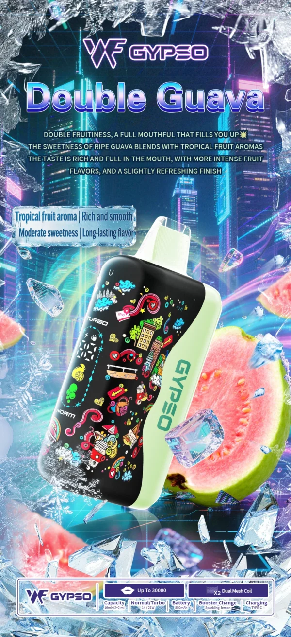 GYPSO滿天星30000口抛棄式電子煙-11 GYPSO 滿天星 30000口拋棄式電子煙 便攜輕巧機身 雙模式雙功率 外出使用推薦 台灣現貨